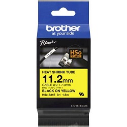 BROTHER HSE-631E 11,2 MM SZÉLES 1,5 MÉTER HOSSZÚ SZALAGKAZETTA