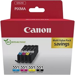 CANON CLI-551 C/M/Y/Bk multipack