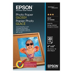 EPSON FÉNYES FOTÓPAPÍR (10X15, 20 LAP, 200G)