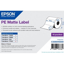 EPSON FEHÉR MATT INKJET 76MM X 51MM 535 CÍMKE/TEKERCS
